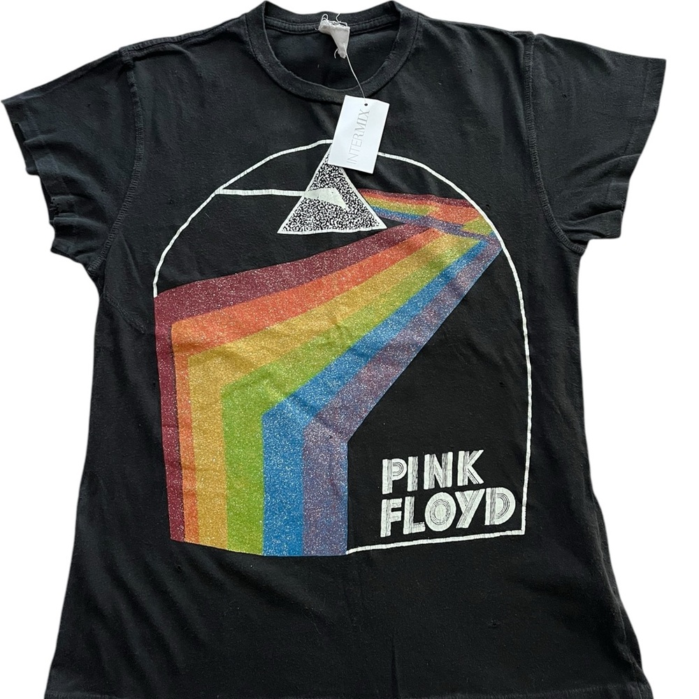 Pink Floyd Black Rainbow Graphic Tee